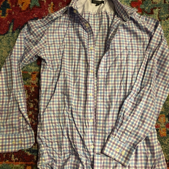 Banana Republic Gingham Long Sleeve Button Down Shirt - Picture 1 of 3